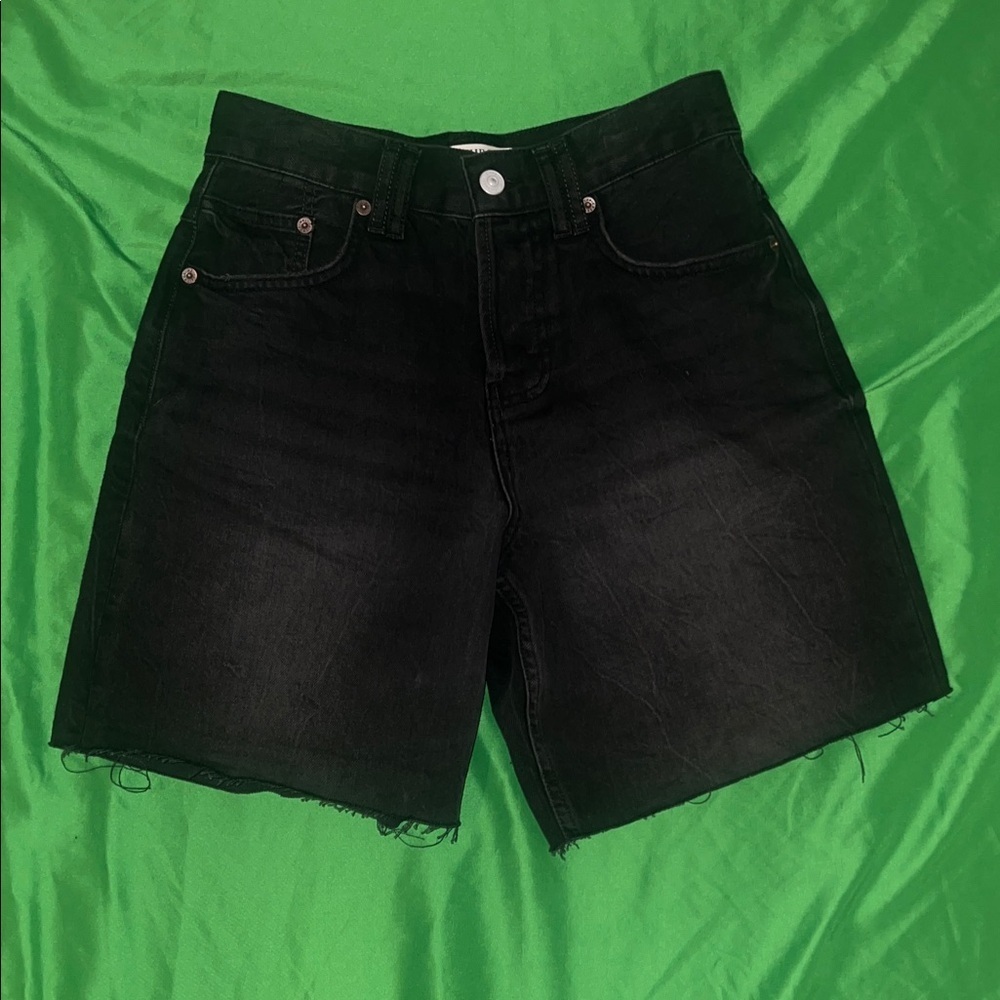 We The Free Black Denim Women's Bermuda Shorts size 24